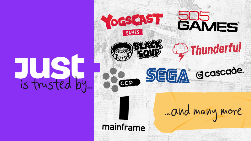 just is trusted by sega, thunderfull and more