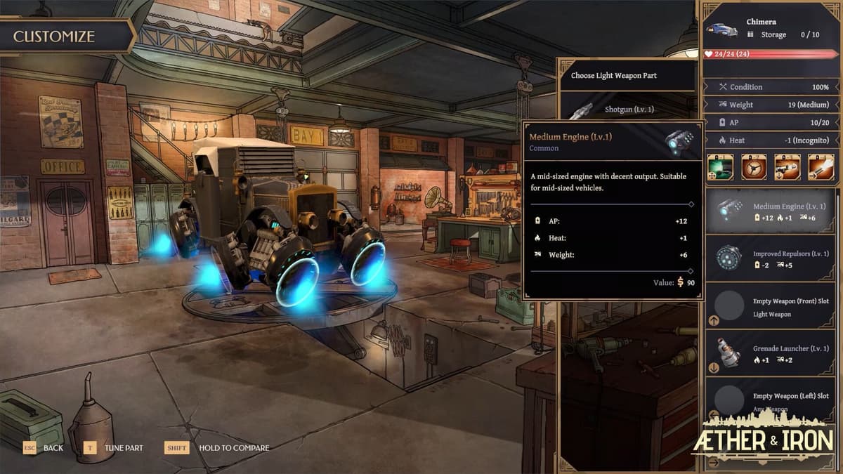 Create a video guide about Aether & Iron!