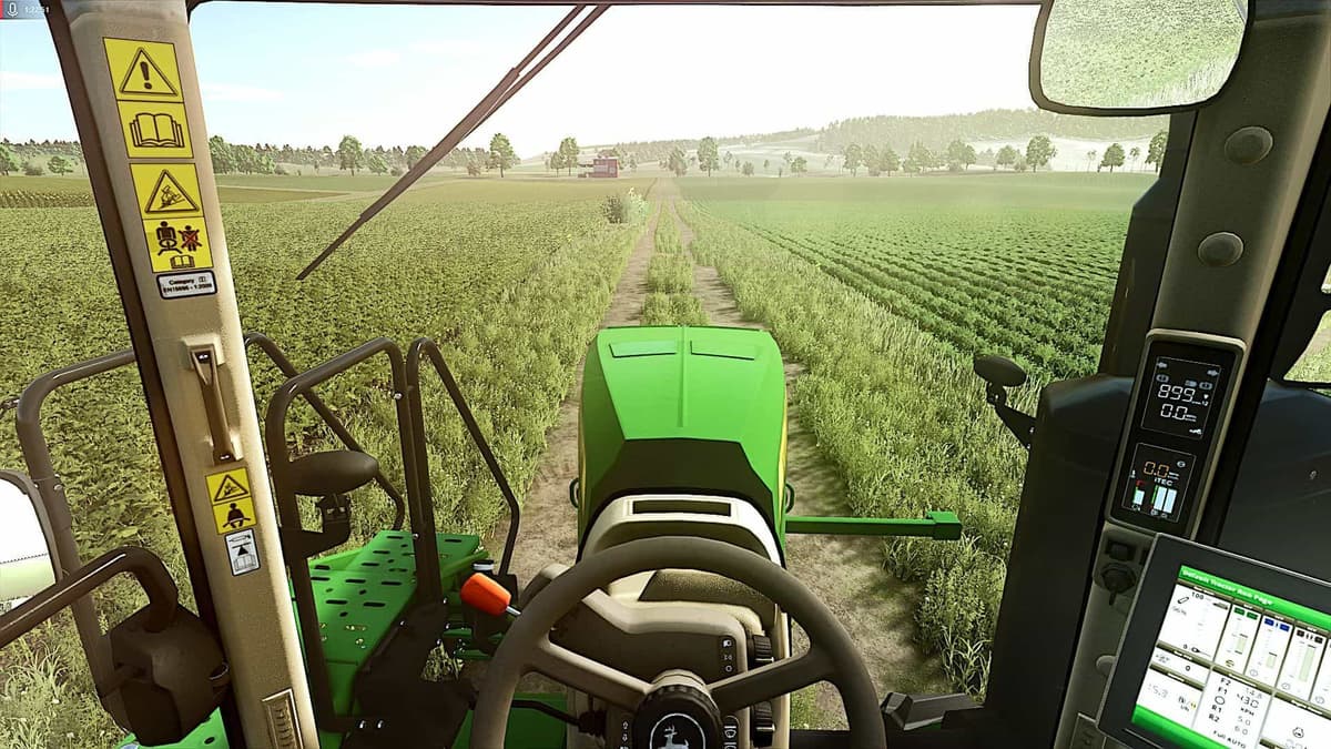 Share beautiful FS25 screens from a tractor's cab! 🚜