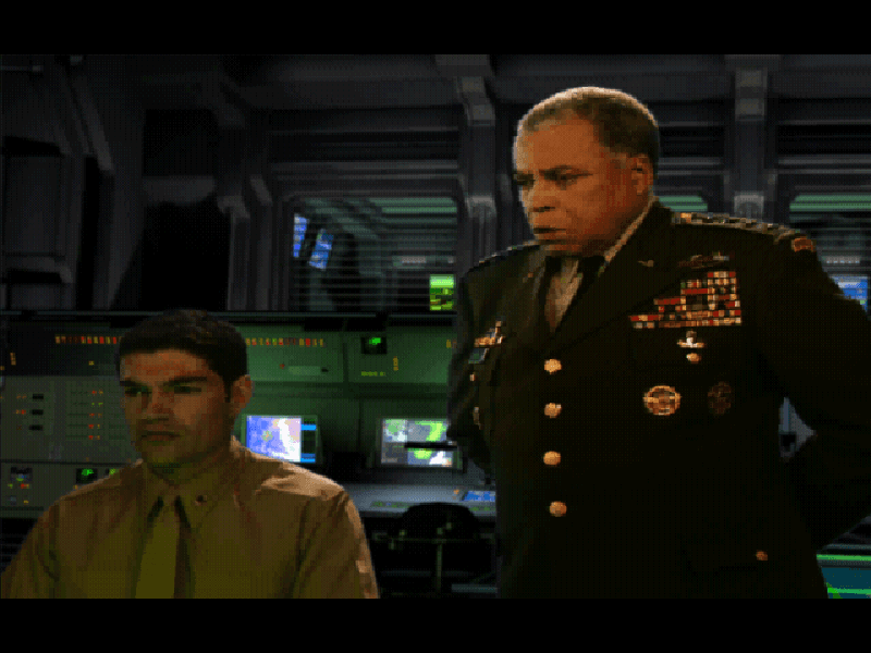 GDI Chief Commander General James Solomon and Philadelphia combat controller