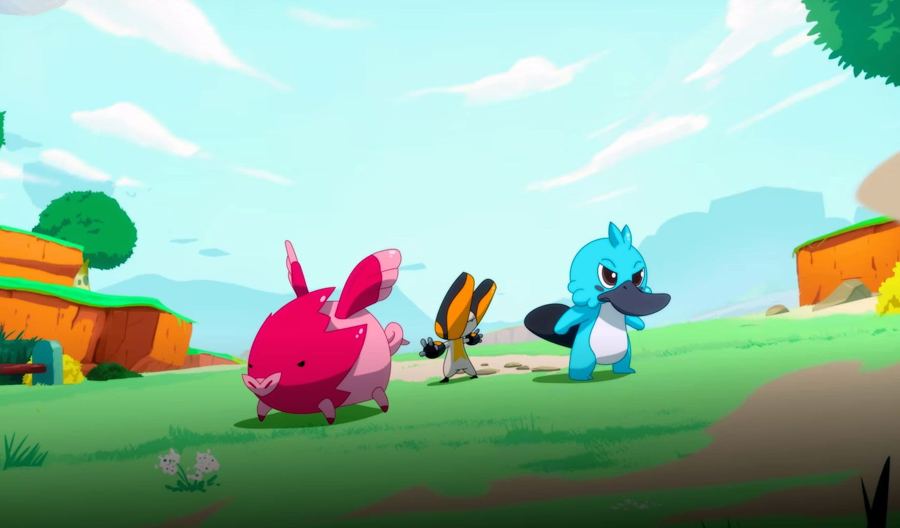 Create some fan art of a Tem fighting a swarm!🖼️