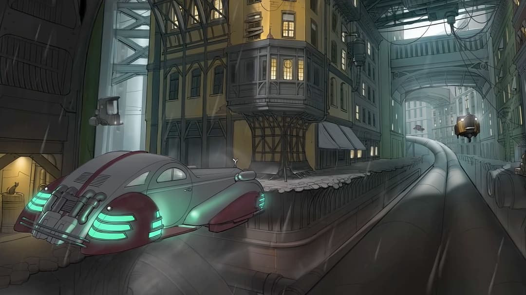 Photoshop art from Aether & Iron into a real-life image!